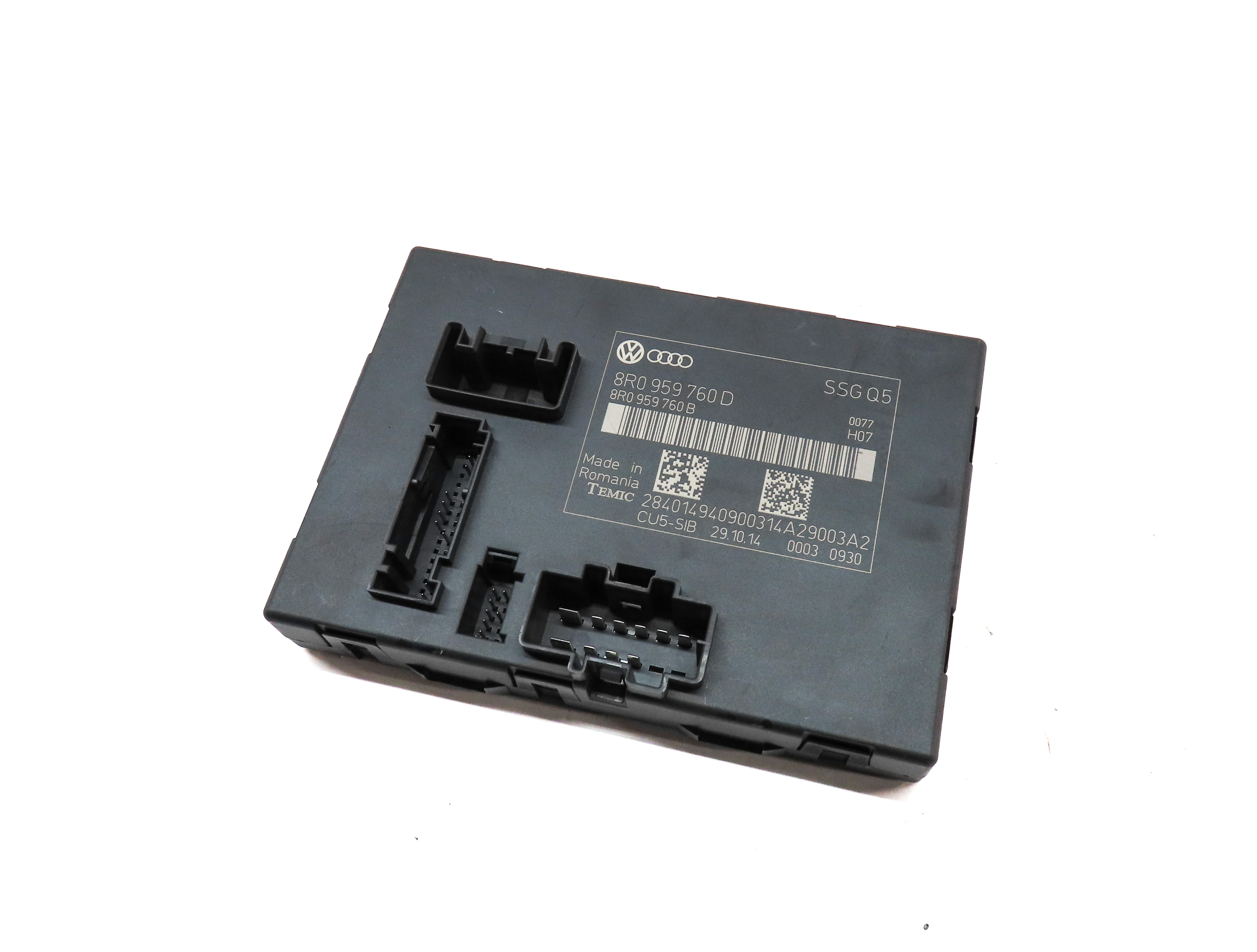 2009-2017 AUDI Q5 (8R) FRONT LEFT DRIVER MEMORY SEAT CONTROL MODULE COMPUTER — exact item pictured
